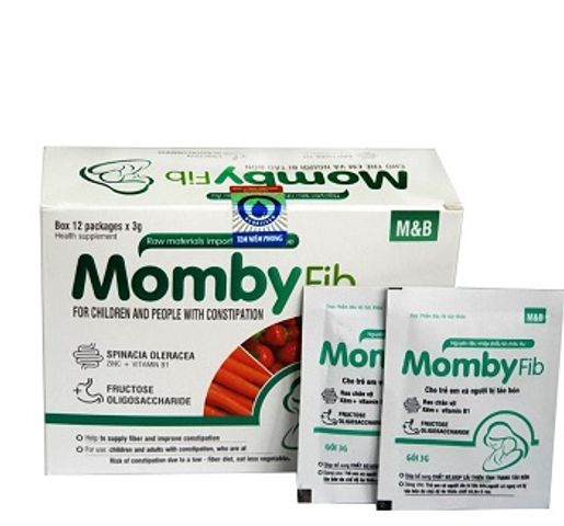 Cốm Vi Sinh Momby fib Màu Xanh và Màu Hồng