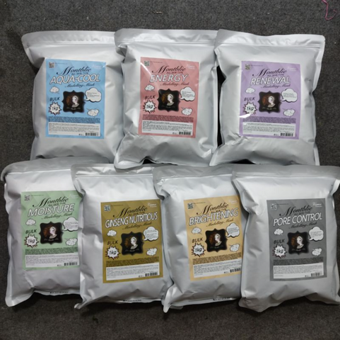 [Gói 1kg] Mặt nạ thạch dẻo Hàn Quốc dùng cho Spa Montblie Mask