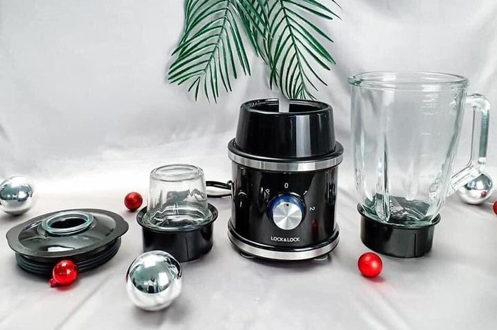 Máy Xay Sinh Tố Lock&Lock EJM376BLK 600W, Cối Thủy Tinh 1.5L - Thiết Kế Hiện Đại - Hàng Chính Hãng, Bảo Hành 2 Năm