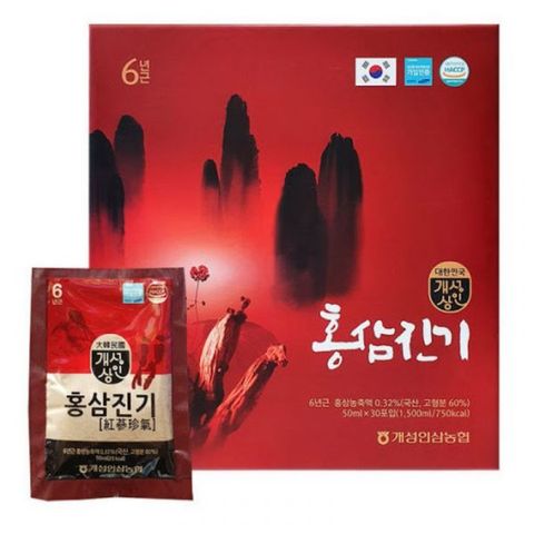 Nước Hồng Sâm Hàn Quốc chinKi Hộp 30 Gói - Thức Uống Bổ Sung Dinh Dưỡng Cho Người Già, Tăng Cường Sức Khỏe, Giảm Mệt Mỏi