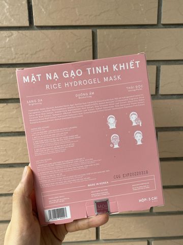 Mặt nạ tinh khiết dạng gel M.O.I Cosmetics   (hộp 3 miếng)