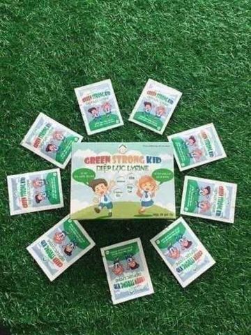 Diệp Lục Lysine Green Strong Kid (hộp 20 gói) - Giúp Bé Ăn Ngon