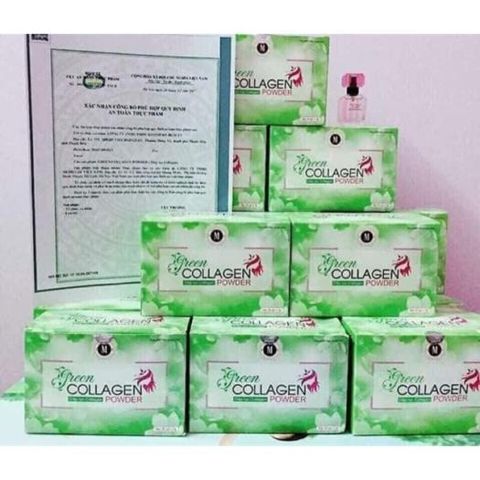 Diệp lục Collagen Powder hỗ trợ đẹp da cân bằng nội tiết tố
