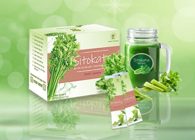 Bột cần tây Sitokata - Hỗ trợ giảm cân, đẹp da, duy trì vóc dáng
