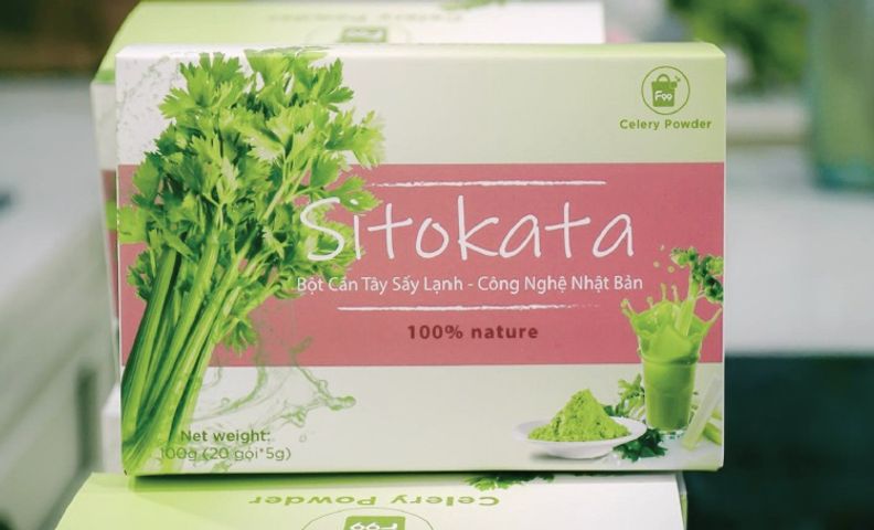 Bột cần tây Sitokata - Hỗ trợ giảm cân, đẹp da, duy trì vóc dáng