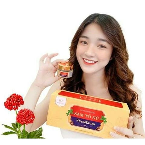 Viên Uống Sâm Tố Nữ Puecolazen Bổ Sung Nội Tiết Tố Đẹp Da - Hỗ Trợ Cân Bằng, Giảm Nếp Nhăn, Hộp 45 Viên