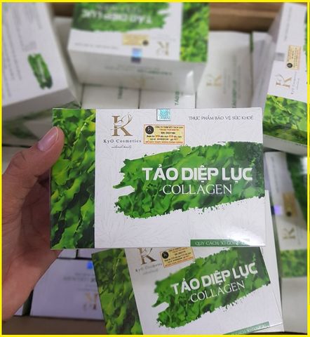Tảo Diệp Lục Collagen KYO hỗ trợ dưỡng sáng da mờ nám