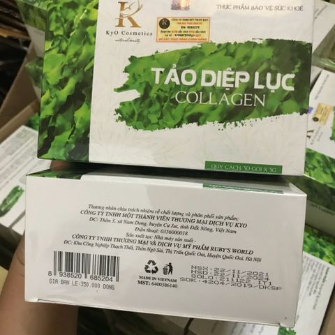 Tảo Diệp Lục Collagen KYO hỗ trợ dưỡng sáng da mờ nám