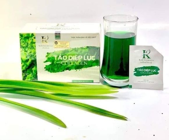 Tảo Diệp Lục Collagen KYO hỗ trợ dưỡng sáng da mờ nám