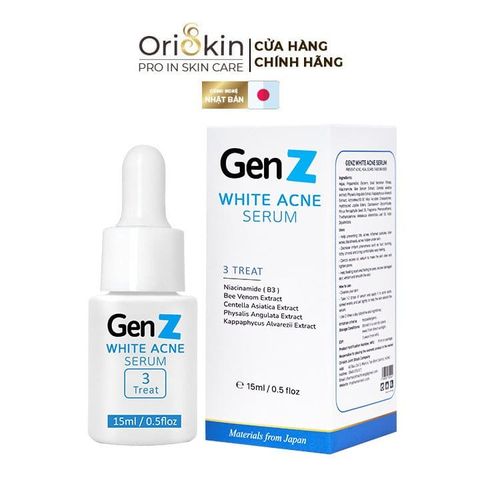 Serum OriSkin  GenZ White Acne Ngừa mụn xoá thâm giúp sáng da