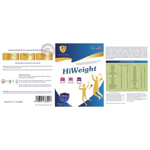 Sữa non tăng cân hiệu quả Hiweight hộp 650g