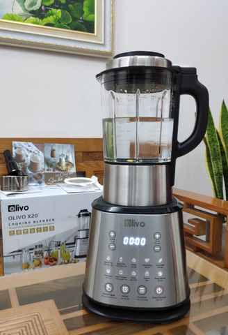 Máy Làm Sữa Hạt Olivo X20 - Đa Năng, Công Suất 1800W, Chống Tràn, Xay Mịn, 14 Chức Năng, Hàng Chính Hãng Thương Hiệu Mỹ