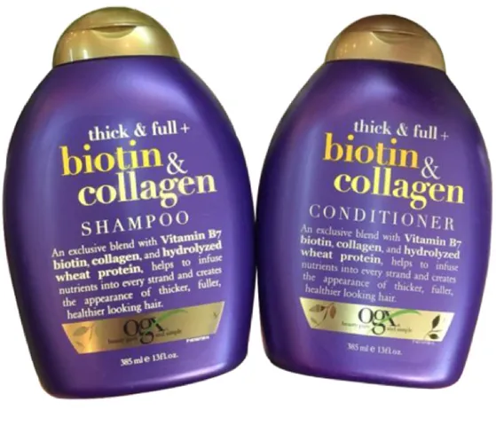 Bộ Gội Xả Ogx Biotin & Collagen 385ml Nhập Mỹ