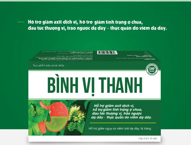 Viên uống Bình Vị Thanh hỗ trợ hệ tiêu hóa