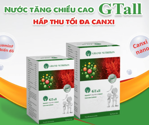 Nước Hỗ Trợ Tăng Chiều Cao GTall Grand Nutrition - Bổ Sung Canxi & Vitamin D3 Cho Trẻ Em Tăng Chiều Cao Tự Nhiên, Chắc Khỏe Xương Răng