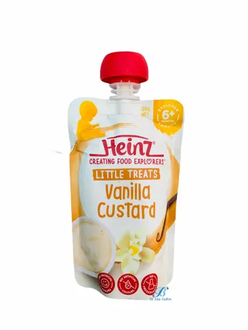 Váng sữa hoa quả nghiền Heinz Custard  Úc 120g