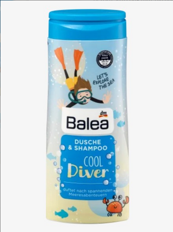 Sữa tắm gội Balea Dusche & Shampoo Cool Diver bé trai