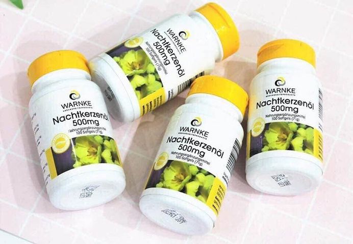 Tinh Dầu Hoa Anh Thảo Warnke Nachtkerzenöl 500mg - Hỗ Trợ Sức Khỏe Da và Tóc, 100 Viên, Xuất Xứ Đức