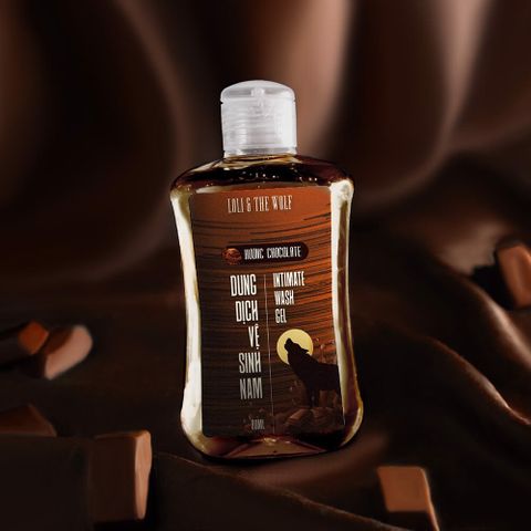 Dung Dịch Vệ Sinh Nam Giới Loli The Wolf Hương Chocolate Chai 80ml