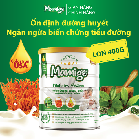Sữa non Mamigo 400g cho người tiểu đường