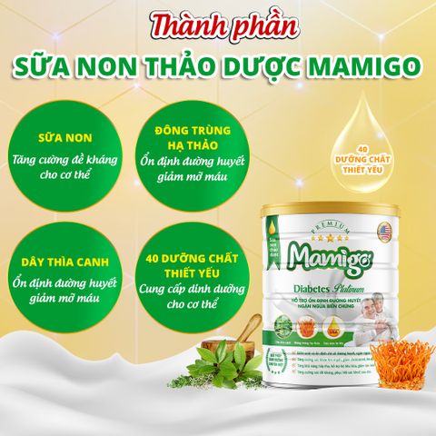 Sữa non Mamigo 400g cho người tiểu đường
