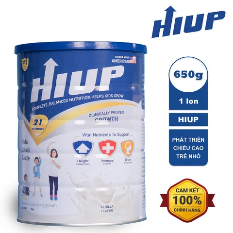 Sữa bột HIUP -Hỗ trợ tăng chiều cao cho trẻ