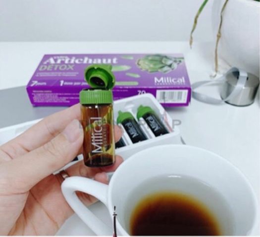 Nước Uống Thải Độc Gan Extra Artichaut Milical 7 Ngày - Giải Độc Từ Hoa Atiso, Hỗ Trợ Sức Khỏe Gan, Pháp