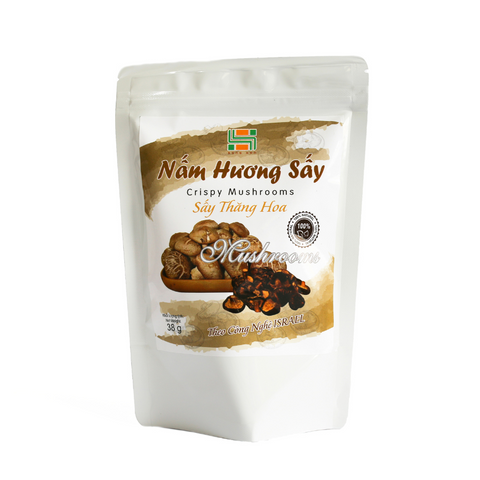 Nấm Hương Sấy Thăng Hoa 38gr Giòn Thơm Ngon Tròn Vị