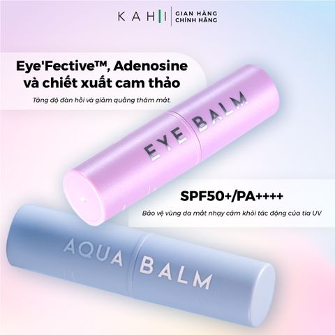 Cặp đôi tăng cường đàn hồi vùng da mắt Kahi Eye Balm & Kahi Aqua Balm