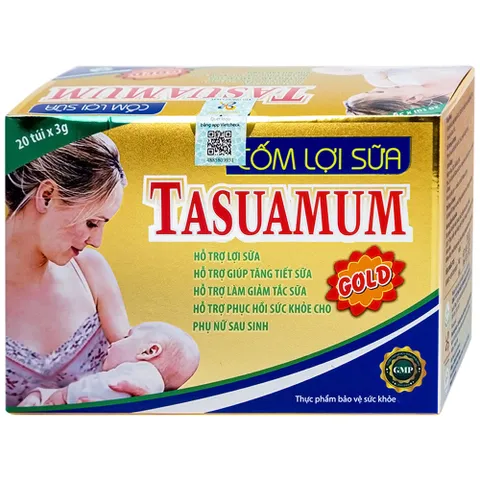 Cốm lợi sữa cho mẹ Tasuamum Gold 20g chính hãng