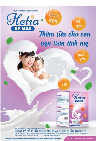 Viên Nang Lợi Sữa Hetia Upmilk - Tăng Tiết Sữa Mẹ Tối Ưu, Hỗ Trợ Phục Hồi Sức Khỏe Sau Sinh, Sữa Đặc Sánh Hương Vị Thơm Ngon