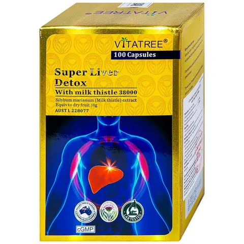 Viên Uống Vitatree Super Liver Detox nhập khẩu Úc - 100 Viên