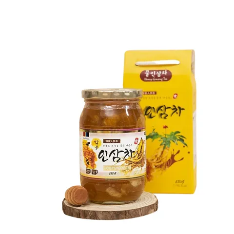 Sâm ngâm mật ong Hàn Quốc lọ thủy tinh 580g
