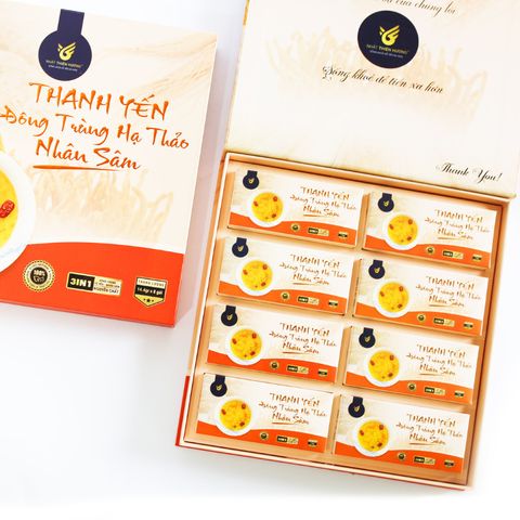 Thanh Yến Đông Trùng Hạ Thảo Nhân Sâm - Hộp Quà Dinh Dưỡng Từ Thiên Nhiên, Tiện Lợi 5 Phút, Tăng Cường Sức Khỏe, Làm Đẹp Da
