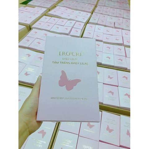 Tắm Trắng Lro'cre BaBy LiLac (Sét 3 gói) giúp da trắng hồng tươi trẻ