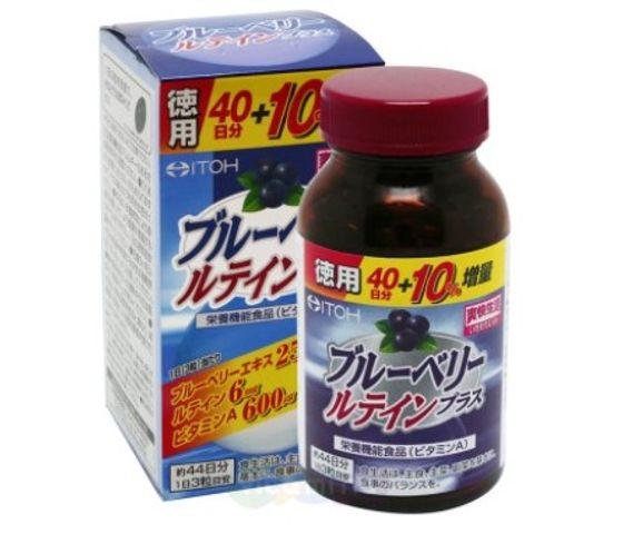 Viên Uống Hỗ trợ Bổ Mắt Việt Quất Blueberry Lutein Plus Itoh Nhật Bản