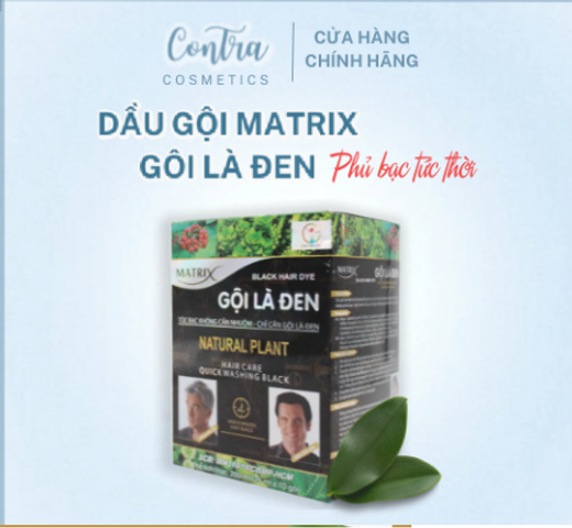Dầu gội Phủ bạc Matrix Gội Là Đen ( Hộp 10 gói)