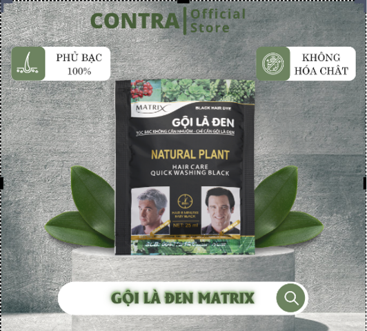 Dầu gội Phủ bạc Matrix Gội Là Đen ( Hộp 10 gói)
