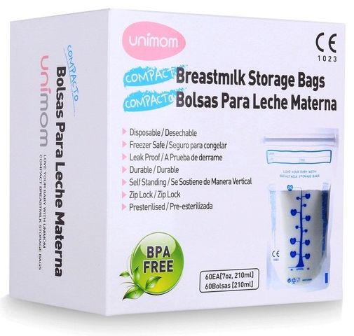Túi trữ sữa Unimom compact không BPA hộp 60 túi