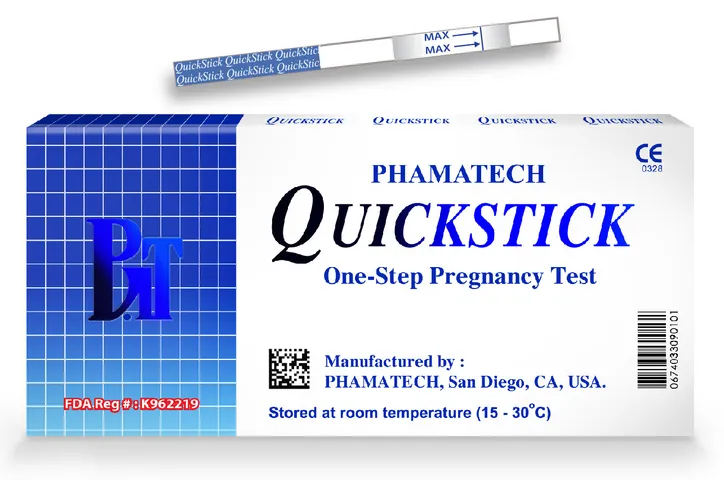 QuickStick - thử thai nhanh tại nhà. Sản xuất tại Hoa Kỳ