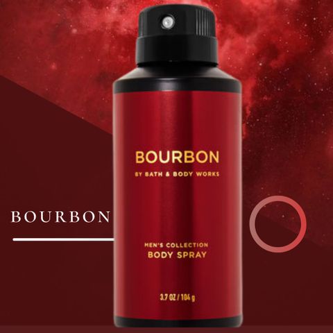 Xịt Thơm Toàn Thân Nam Bath & Body Works Bourbon 104g - Hương Nam Tính Khử Mùi Hiệu Quả, Tự Tin Mỗi Ngày