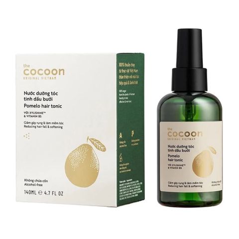 Nước dưỡng tóc tinh dầu bưởi Cocoon giúp giảm gãy rụng 140ml