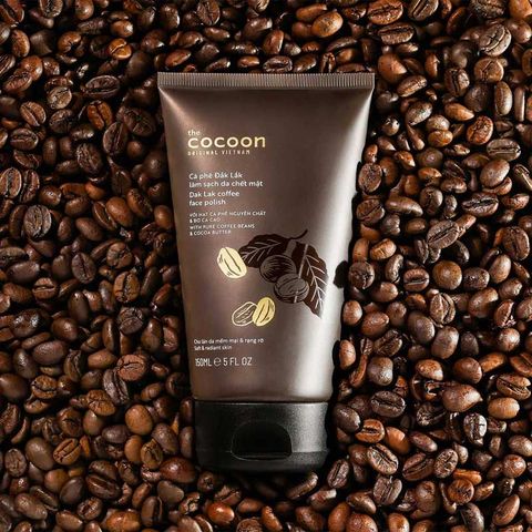 Tẩy da chết mặt cà phê Đắk Lắk Cocoon giúp da mềm mại 150ml