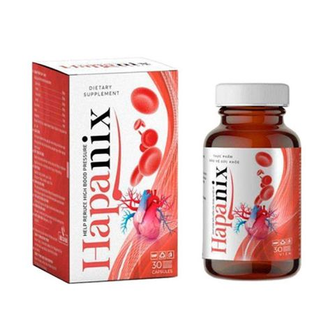Viên uống Hapanix hỗ trợ cân bằng huyết áp 30 viên - Sản phẩm tự nhiên tăng cường tim mạch và sinh lực cho người lớn