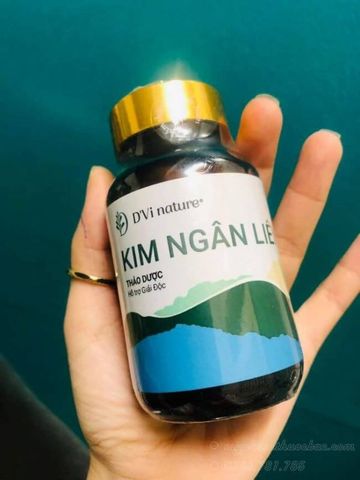 Viên uống Kim Ngân Liên D'Vi Nature - Hỗ trợ thanh lọc cơ thể, giảm vi khuẩn nấm ngứa và viêm da, 60g