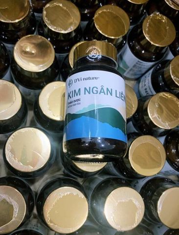 Viên uống Kim Ngân Liên D'Vi Nature - Hỗ trợ thanh lọc cơ thể, giảm vi khuẩn nấm ngứa và viêm da, 60g