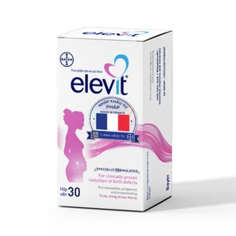 Vitamin bầu Elevit bổ sung DHA nhập khẩu Pháp hộp 30 viên