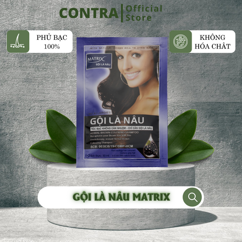 Dầu gội phủ bạc gội là Nâu tóc cấp tốc  - Contra Cosmetics