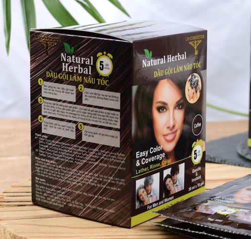 Dầu gội phủ bạc gội là nâu tóc cấp tốc Herbal - Contra Cosmetics
