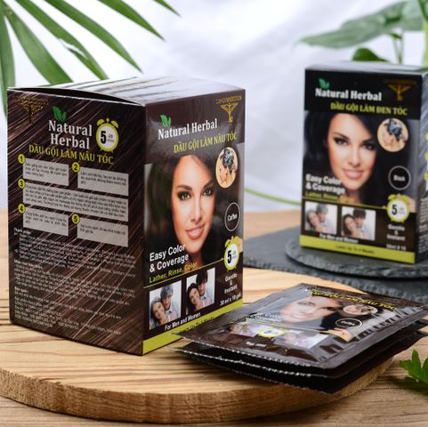 Dầu gội phủ bạc gội là nâu tóc cấp tốc Herbal - Contra Cosmetics
